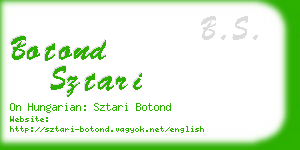 botond sztari business card